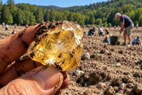 ABD'deki Crater of Diamonds Parkında Ziyaretçiler Tarafından Çıkarılan Elmaslar Dikkat Çekiyor